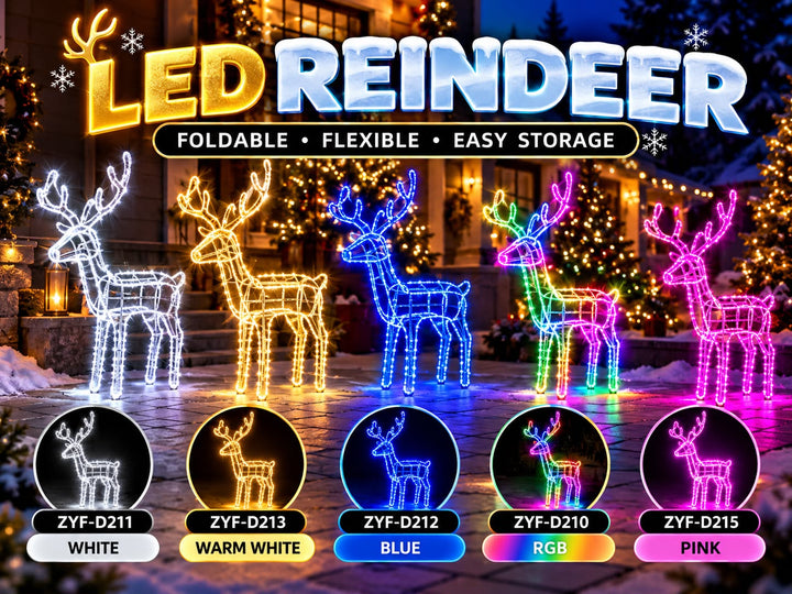 Reindeer LED Christmas Decoration – 11m Tube Light