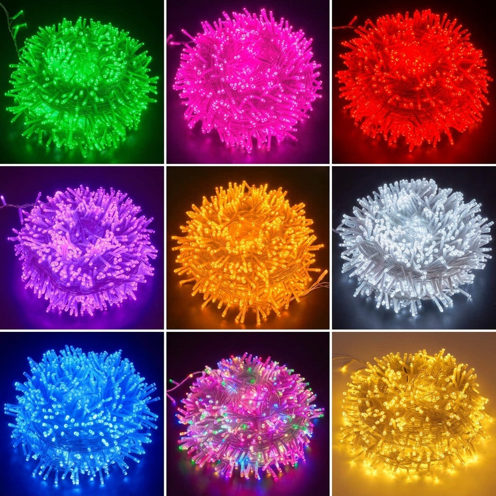 LED Fairy Light String – 100 Bulbs, 9m
