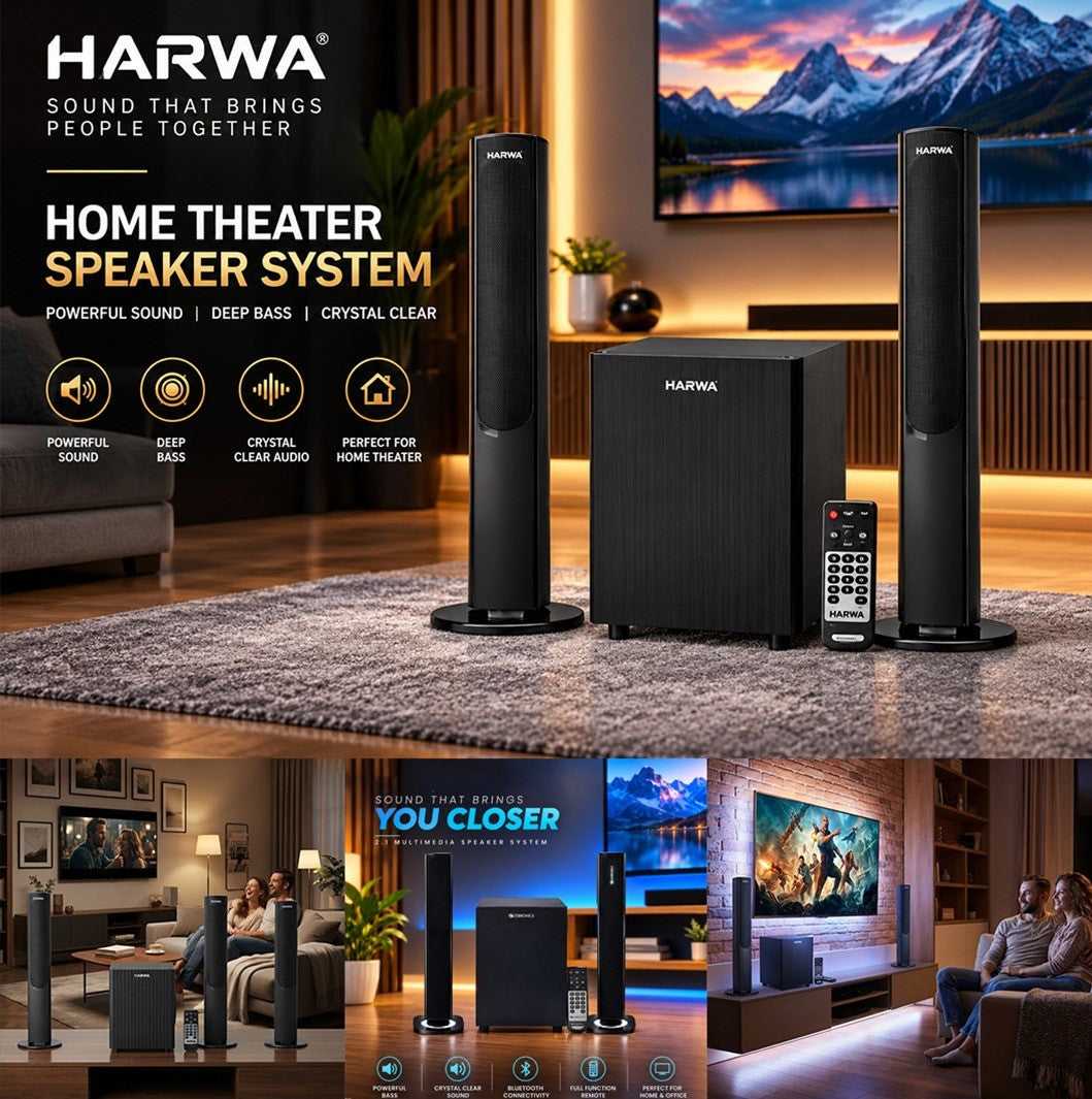 2.1 Channel Home Theater Speaker System