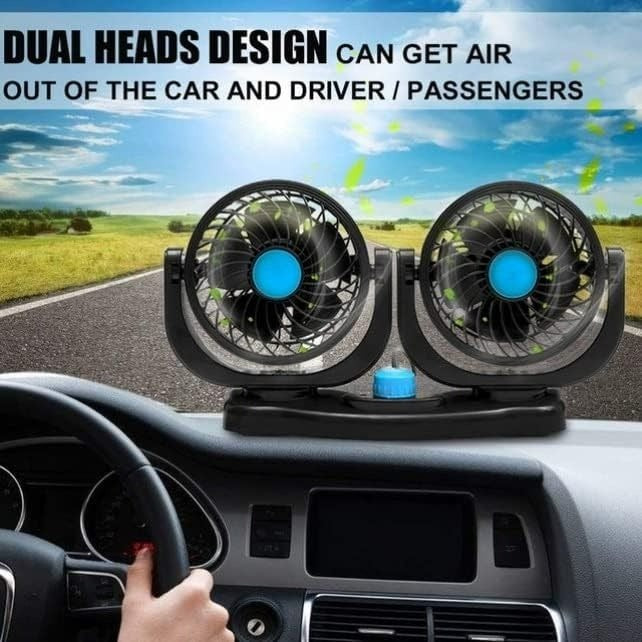 Mini 12V Double-Headed Vehicle Fan
