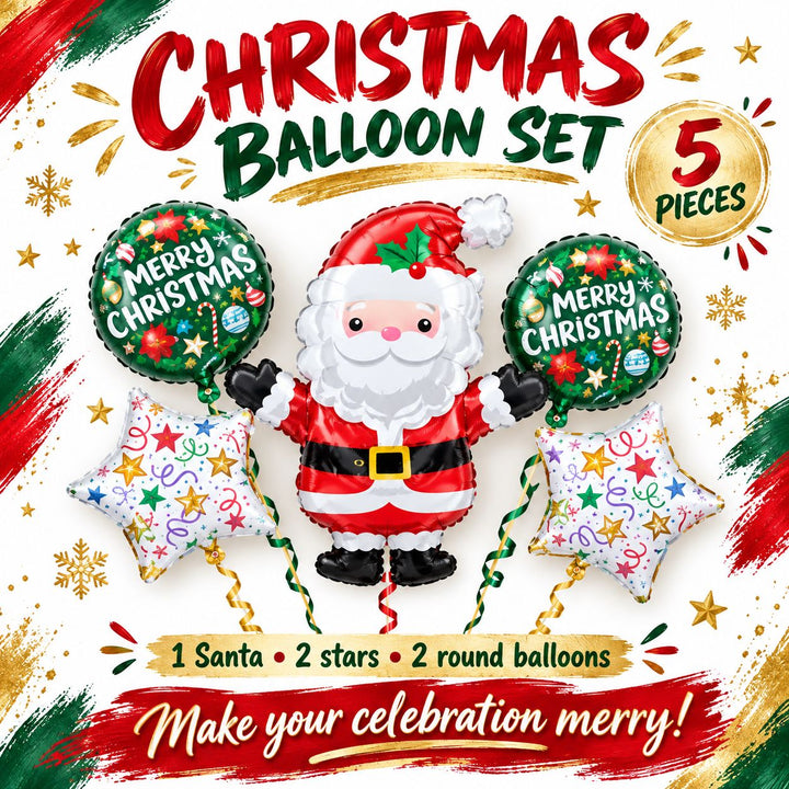 Christmas Balloon Set – 5 Pieces