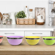 5-Piece Stainless Steel Mixing & Storage Bowl Set with Lids – Type 1