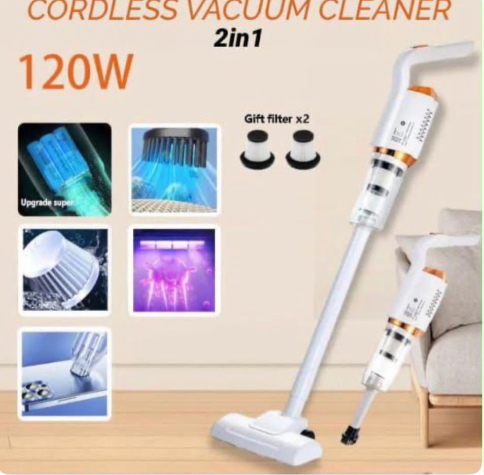 Cordless Vacuum Cleaner – 2-in-1 – 120W