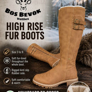 BosBeVok High Rise Fur Boots