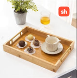 Three Piece Bamboo Serving Tray Set
