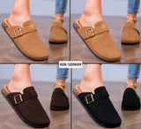 Ladies Flat Sandal with Buckle