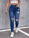Ladies’ Jerry Ripped Jeans