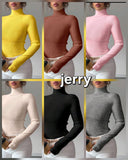 Ladies’ Long Sleeve T-Shirt With Turtleneck