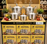10 Piece Aluminium Cookware Set