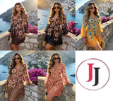 Ladies’ Midi Floral Print Dress