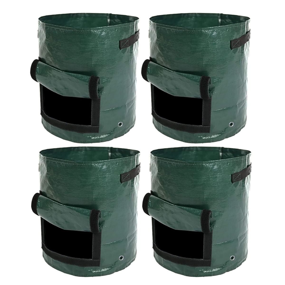 4pack 10 Gallon Potato Vegetable Grow Bags, Durable PE Material