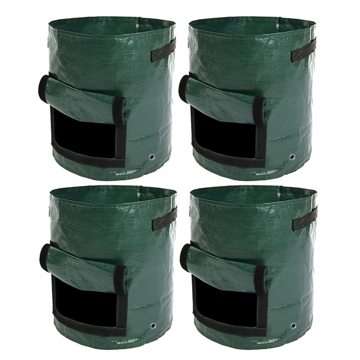 4pack 10 Gallon Potato Vegetable Grow Bags, Durable PE Material