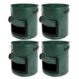 4pack 10 Gallon Potato Vegetable Grow Bags, Durable PE Material