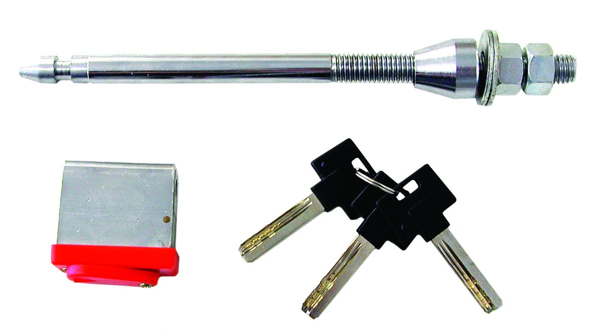 230mm Long Spare Wheel Lock Heavy Duty Anti-Theft Trailer Caravan Lock