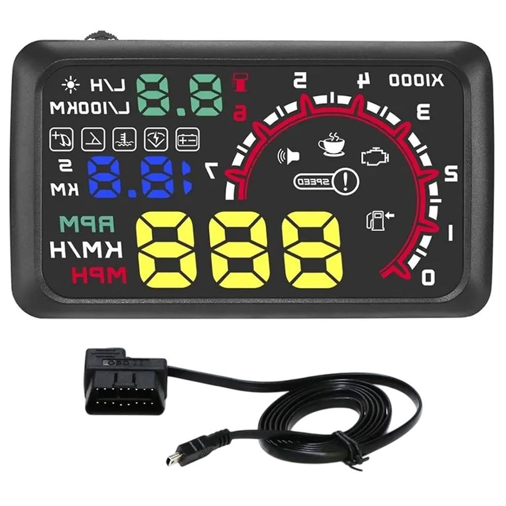 Universal OBDII Digital Projector Head-Up Display Speedometer Unit